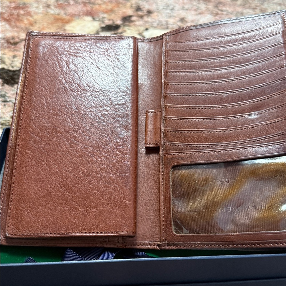 Ralph Lauren Tan Leather Card Holder - Picture 3 of 7
